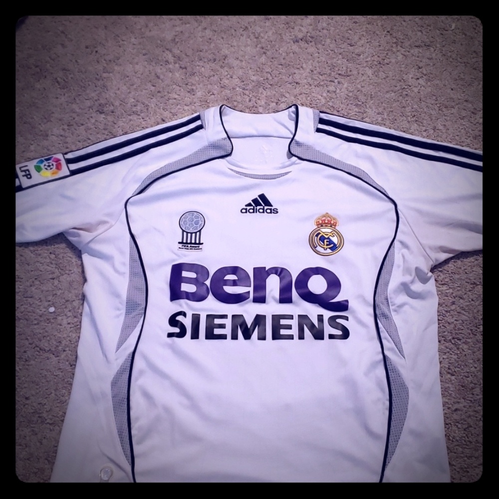 Real Madrid white team Jersey